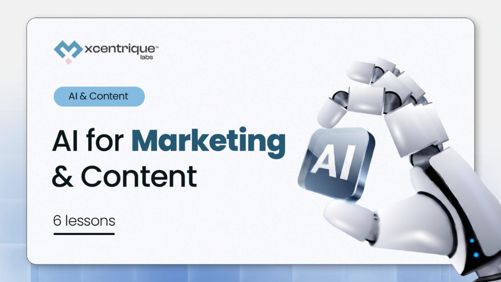 AI for Marketing & Content course banner